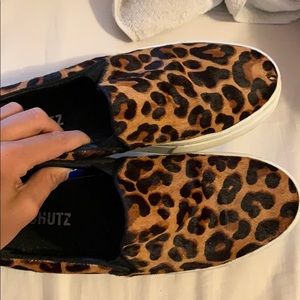 SCHUTZ leopard sneakers